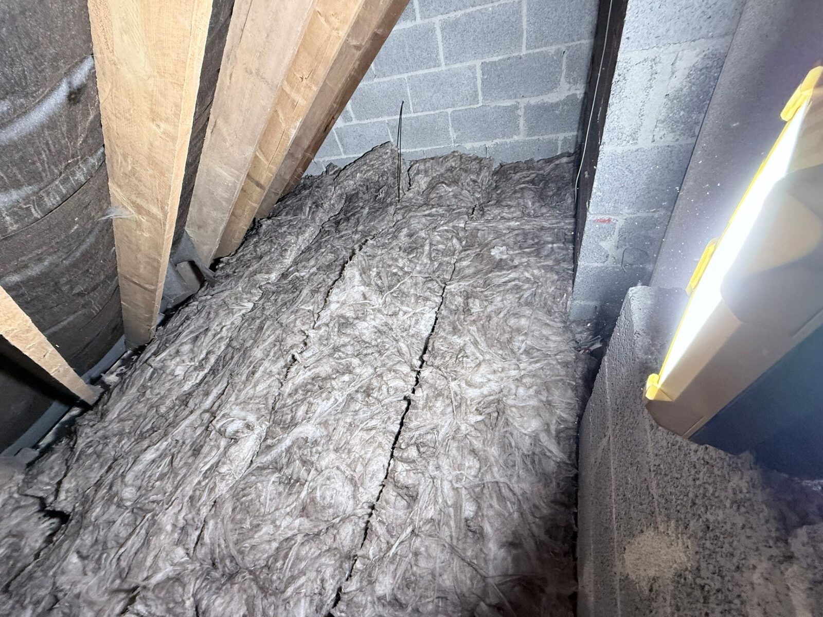 300mm loft insulation top-up across the loft floor